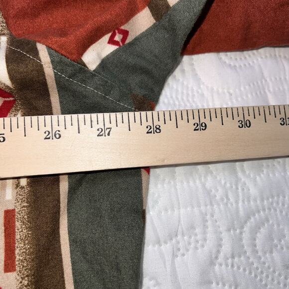 Wrangler Western Shirt Mens Size XXXL Pearl Snap Aztec Southwestern Long-Sleeve - Picture 8 of 14